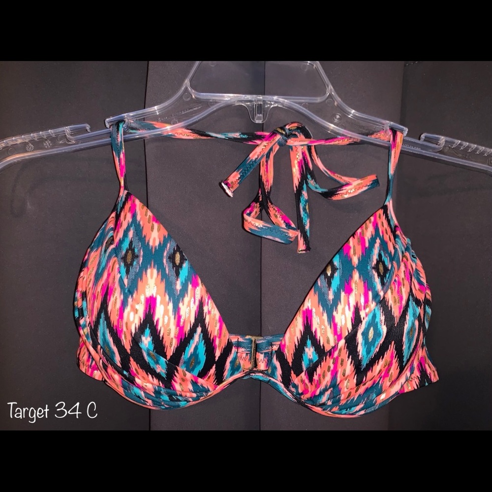 Target 34 C Swim Top Halter Push-up